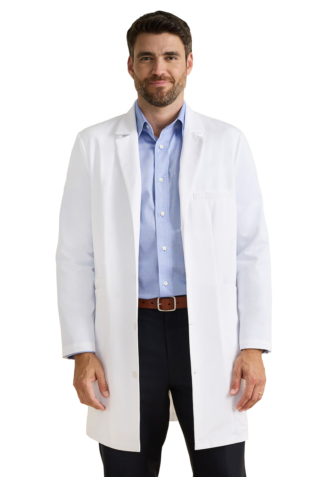 Men's Lawrence Men's 37" Lab Coat - White